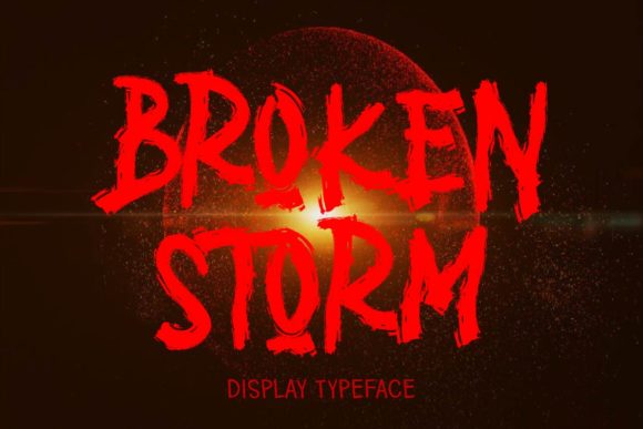 Broken Storm Font for Eye-Catching Campaign Designs