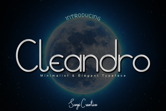 Cleandro: A Friendly Display Typeface for Modern Editorial Design