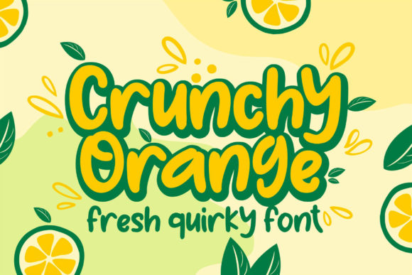 Crunchy Orange: A Display Font for Bold Editorial Design