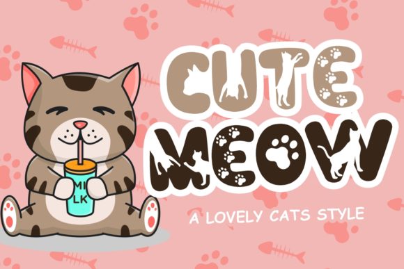 Cute Meow: A Playful Display Font for Modern Editorial Design