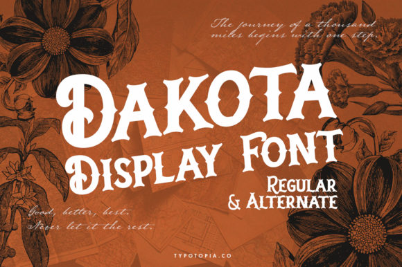 Dakota Display Font for Bold Vintage Campaigns