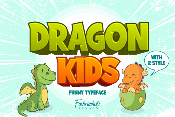 Dragon Kids: The Bold Display Font for Modern Designs