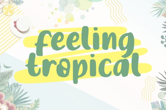 Feeling Tropical Display Font for Vibrant Editorial Design