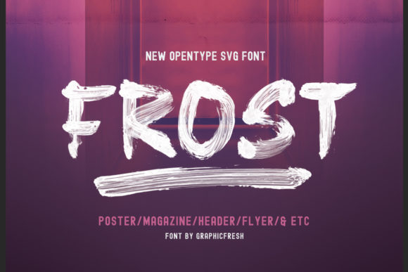 Frost Font for Handmade Projects and Commercial Designs
