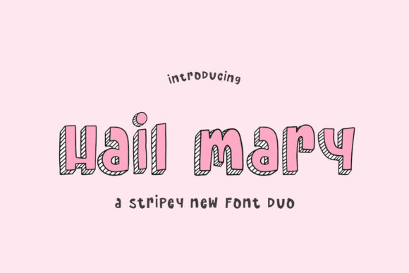 Hail Mary Display Font for Bold Creative Campaigns