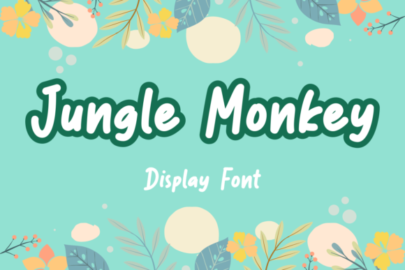Jungle Monkey Font for Handmade and Commercial Designs