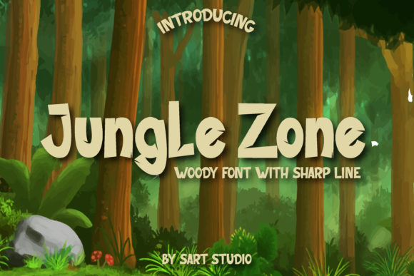 Jungle Zone: A Modern Display Font for Nature-Themed Editorial Design
