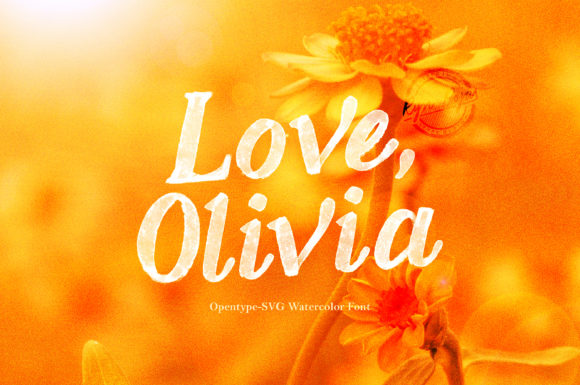 Love, Olivia Display Font for Web Design