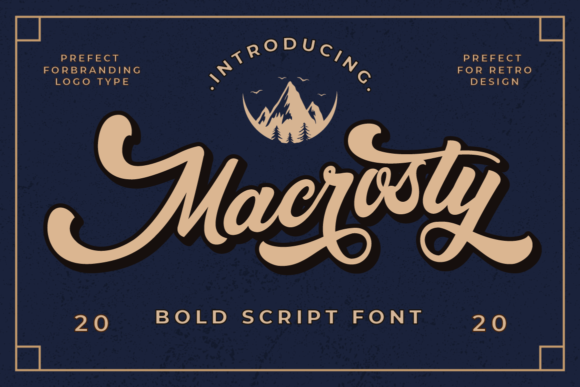 Macrosty: A Vintage Script Font for Timeless Branding