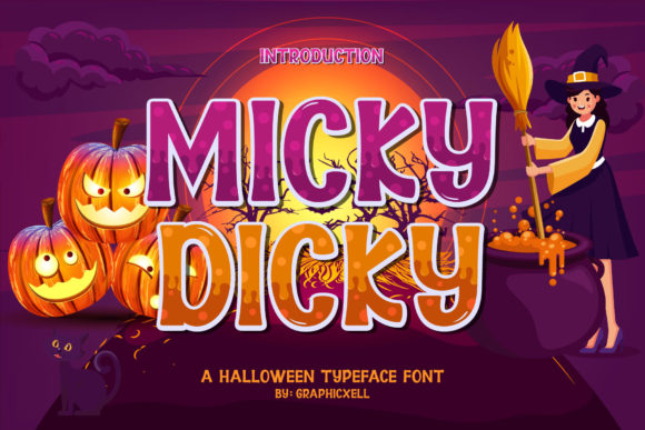 Micky Dicky: A Spooky Display Font for Editorial Creativity