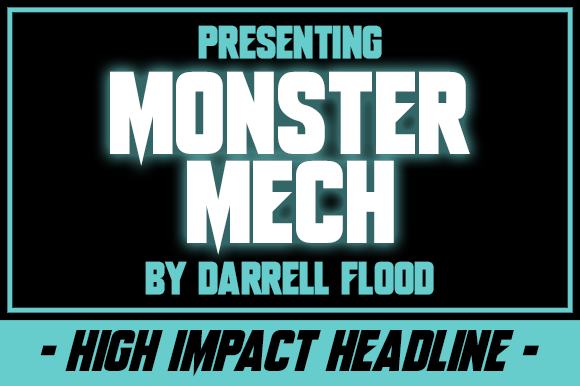 Monster Mech: A Bold Display Font for Creative Branding