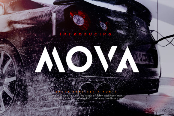 Mova Display Font for Polished Branding
