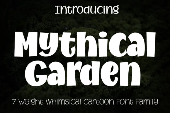 Mythical Garden: The Bold Display Font for Polished Brand Identity