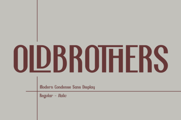 Old Brothers: A Bold Display Font for Creative Makers