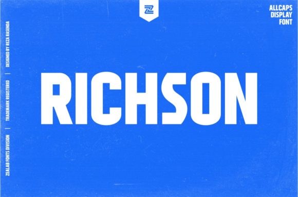 Richson: The Strong Display Typeface for Bold Brand Identity