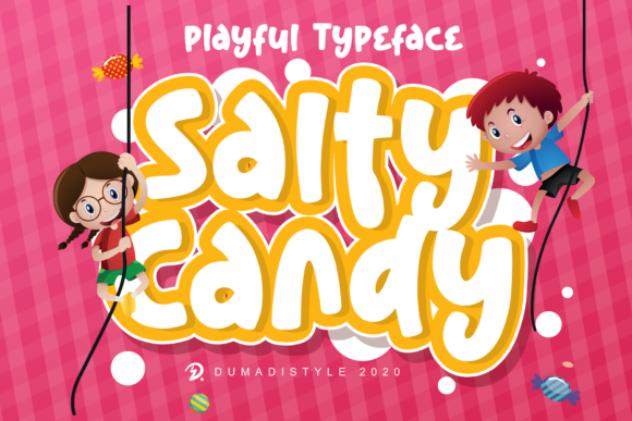 Salty Candy: A Playful Font for Kids-Focused Branding