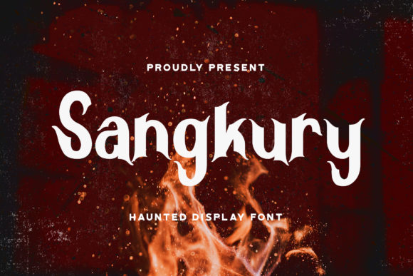 Sangkury Font for Spooky Branding and Horror-Themed Projects