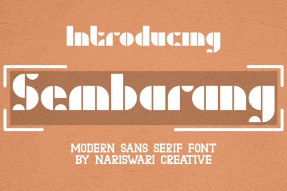 Sembarang: A Bold Display Font for Creative Projects