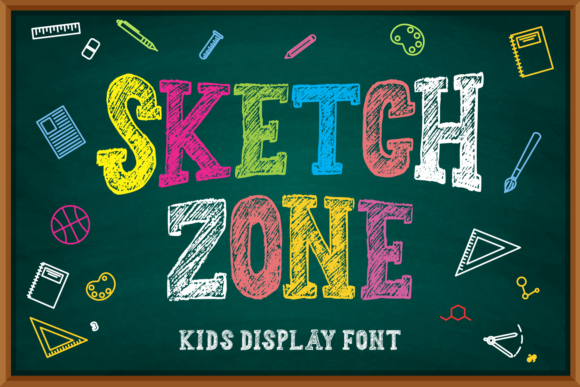 Sketch Zone: A Quirky Display Font for Creative Makers