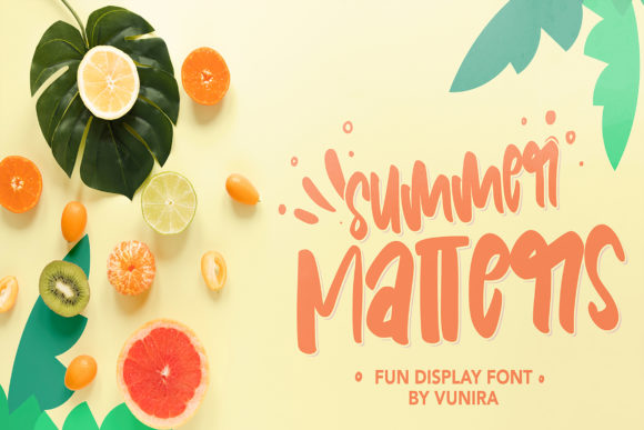 Summer Matters: A Sweet Display Font for Creative Branding