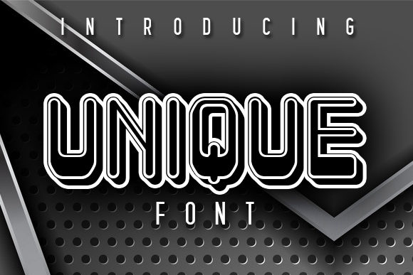 Unique: A 3D Display Font for Modern Digital Brands