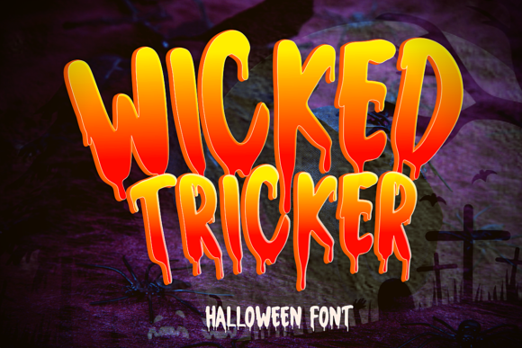 Wicked Tricker Font for Spooky Halloween Design