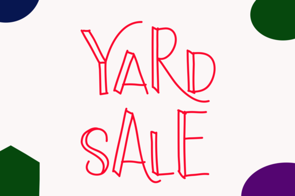 Yard Sale: A Joyful Display Typeface for Editorial Design